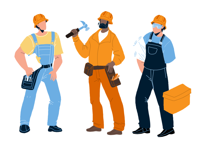 construction workers illustration